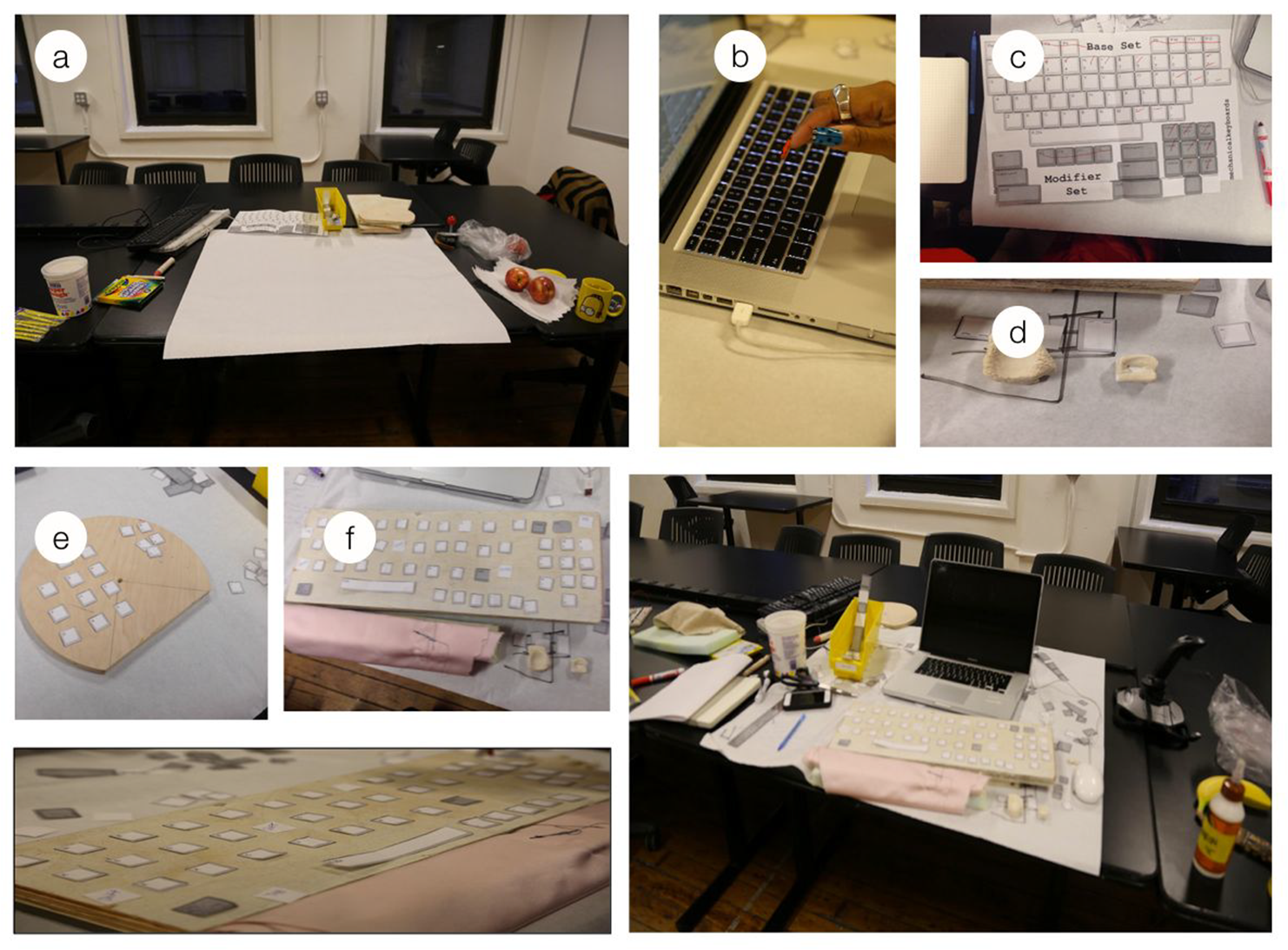 keyboard design session artefacts
